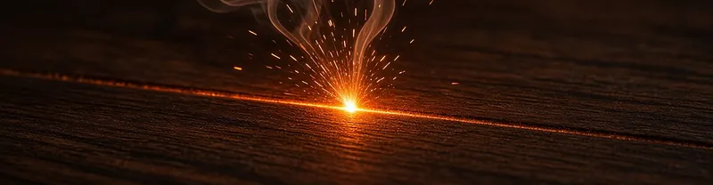 Lasergravur auf Walnussholz